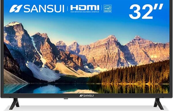 SANSUI ES32T1H, 32 inch HD 720P LED TV with HDMI, USB, AV in, Optical (2022 Model) Latest